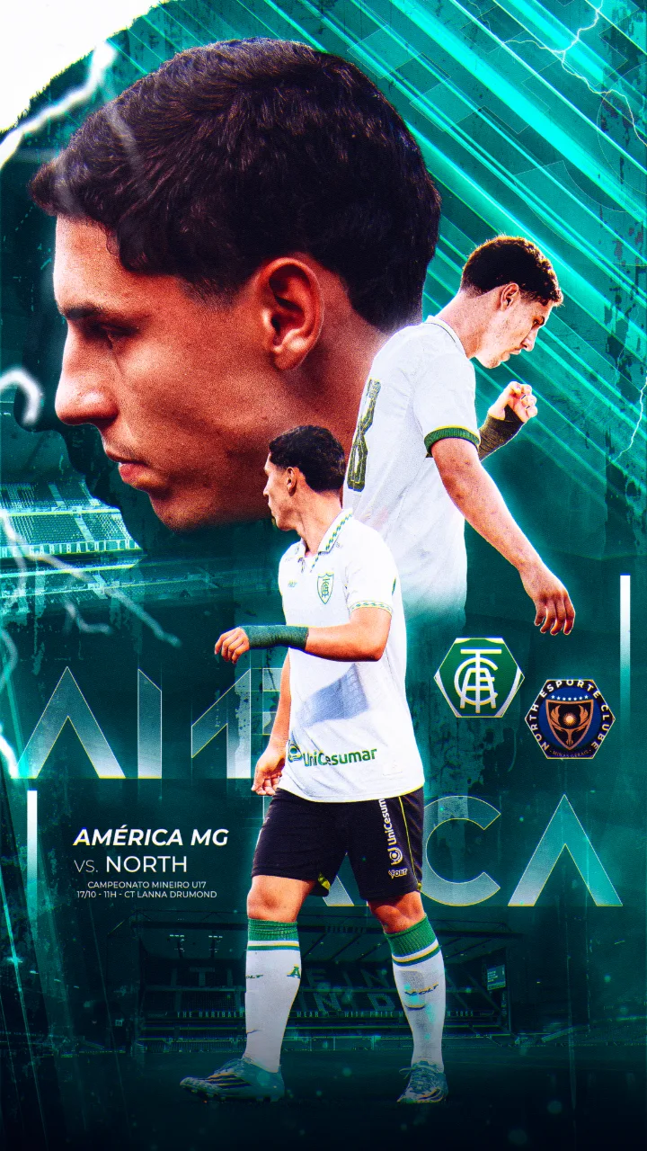 Arte de matchday: América MG × North